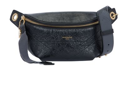 ID Belt Bag, &pound;295, Handbags, Black, Leather, Front view